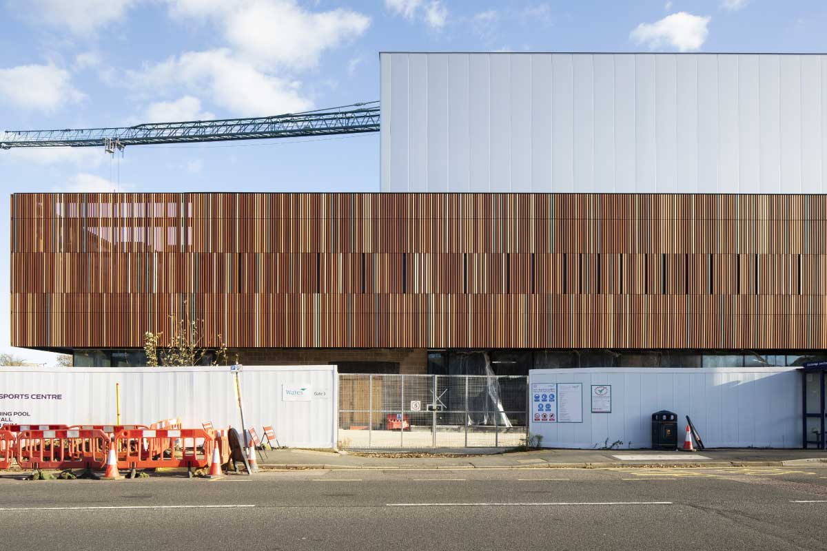 Ravelin Sports Centre under construction