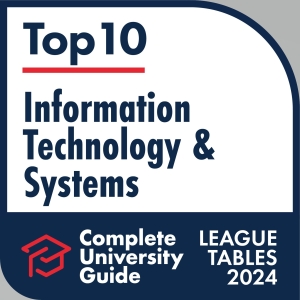 Complete University Guide 2024 Forensic Science top 10 badge