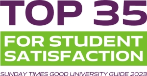 Top 35 for student satisfaction in the Sunday Times Good University Guide 2023