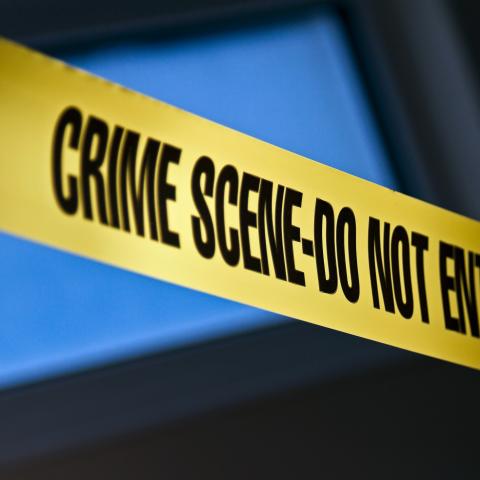 Yellow crime scene tape