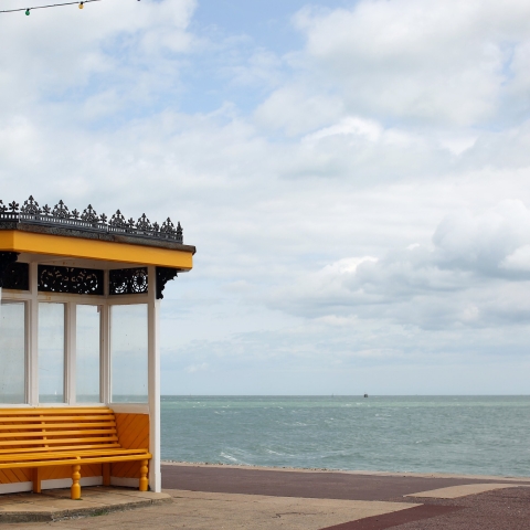 View of Portsmouth coast