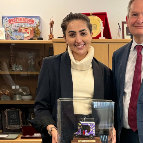 Neha Mudassir and Professor Graham Galbraith