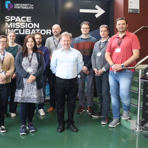 Group of people involved in the CosmoCube pilot study