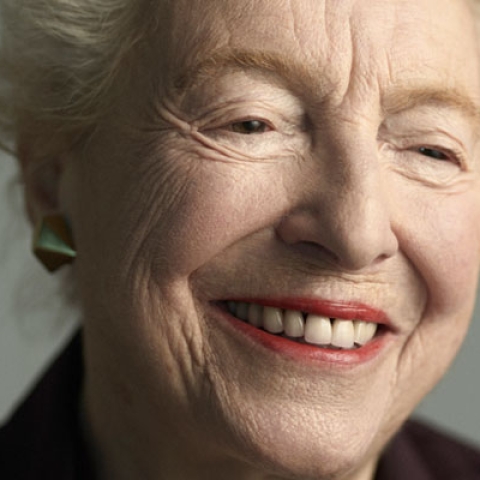 Dame Stephanie Shirley smiling in headshot