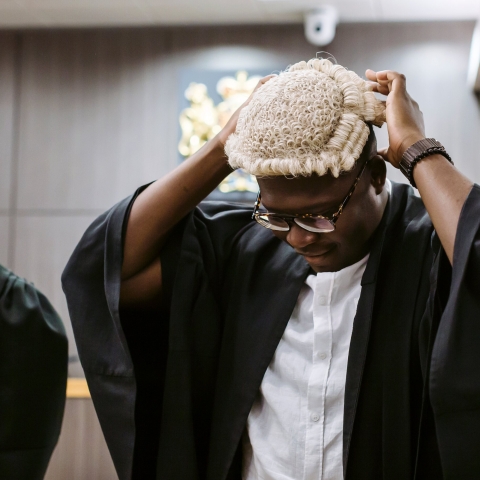 Student in law courts