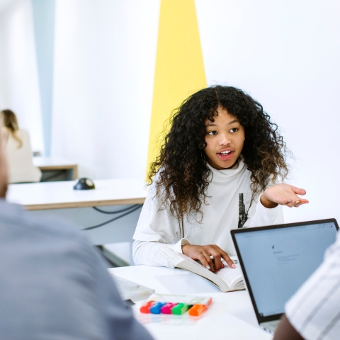 Students collaborating