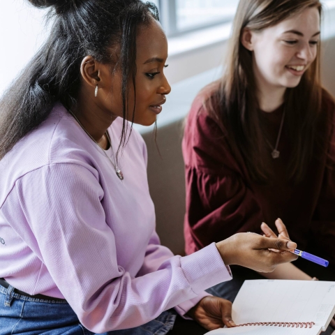 Student writing their personal statement