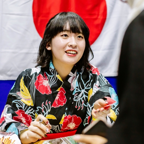 Student at Festival of Cultures
