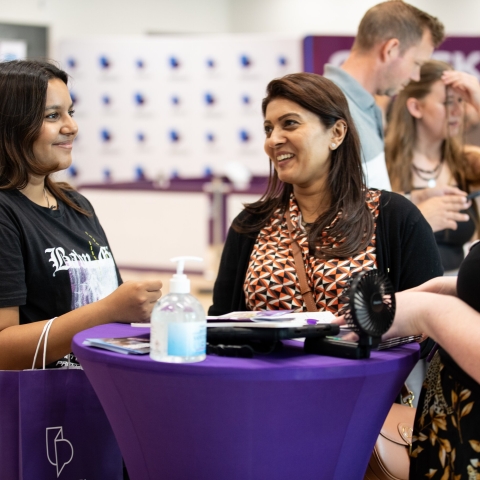 Parents and students checking in  - Open Day 2023