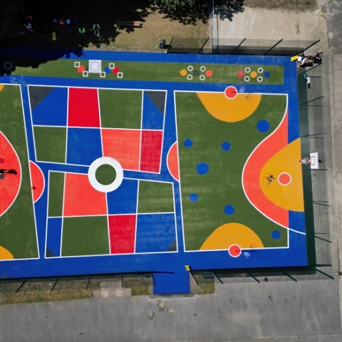 PLAYCE Pompey playground taken by drone