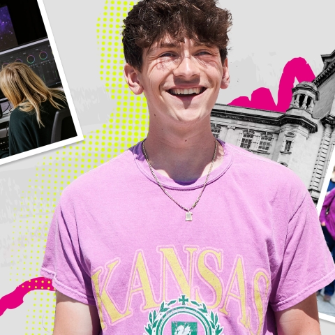 Collage of student and Portsmouth location