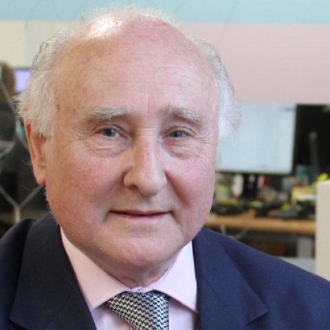 Honorary Graduate David Croisdale-Appleby smiling