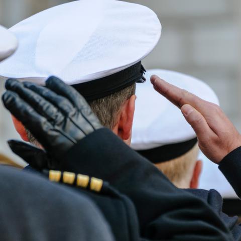Royal Navy salute