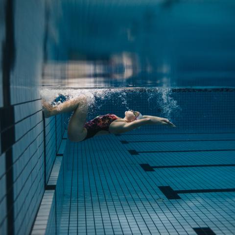 Person swimming