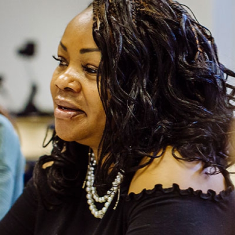 students taking part in a seminar