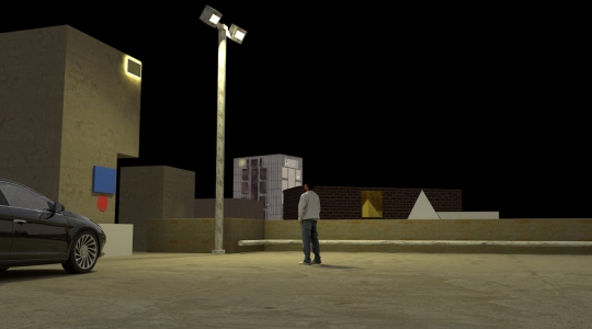 photo of man in a car park like area in the night by Jai Jansari