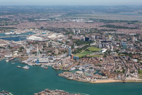 Portsmouth from the sky