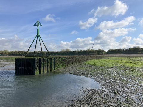 Budd's Farm wastewater pipe