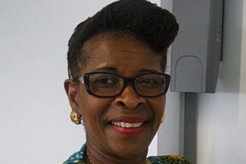 Cecilia Anim smiling to camera