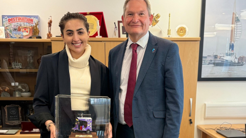 Neha Mudassir and Professor Graham Galbraith