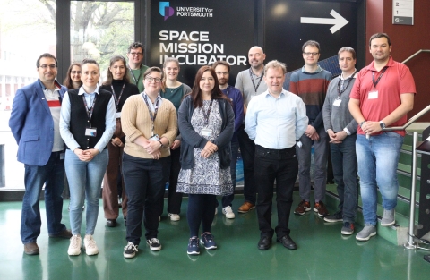 Group of people involved in the CosmoCube pilot study