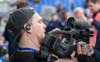 CCI TV students, filming PFC