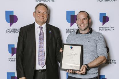 Sam Robson at VC Awards