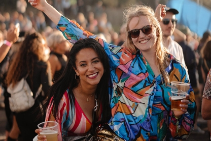 Festival goers at Victorious Festival in Portsmouth