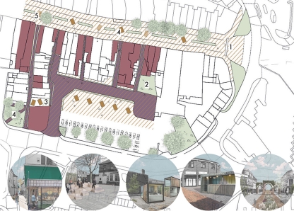 Architectural plan of Gosport High Street