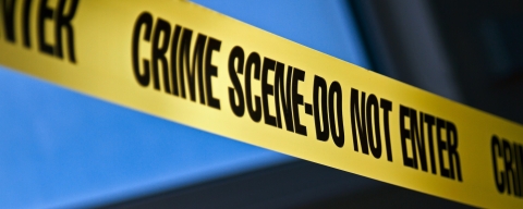 Yellow crime scene tape