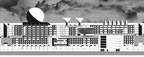 A architectural drawing section by Davide Mordini (MArch Architecture student)