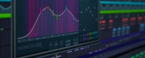 A close up of video editing software in use