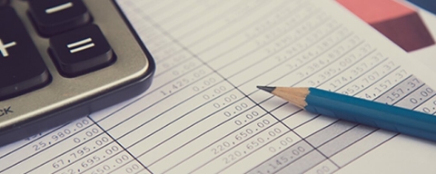 Accounting calculator and graph