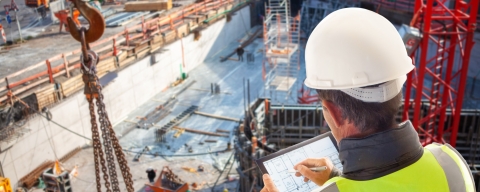 Construction management on site