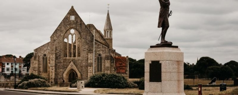 External shot of Garrison Church, Old Portsmouth