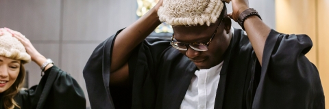 Student in law courts