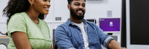 B-roll Day one - studying on computers