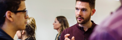 entrepreneur talking about innovation