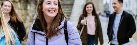 Students walking together