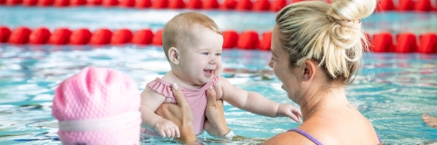 Children enjoying the pool with family at Ravelin Sport Centre.
CONSENT HELD BY SPORT AND REC