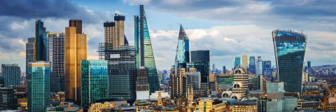 City of London skyline, banking district