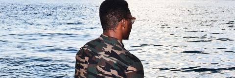 A student from Mauritius looking out to the sea