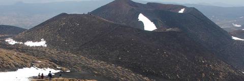 Geography students on university trip to Sicily