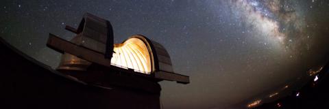 Astronomical observatory under the stars