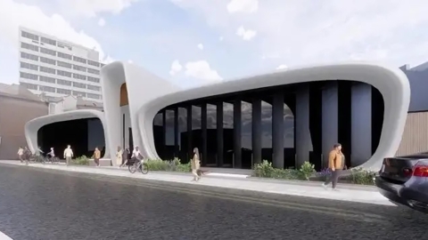 Architect's impression of the Civil Engineering Lab