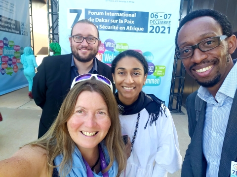 Sophie at the Dakar Forum