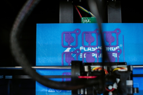 3d printed logos, Technology Facilities; 31st May 2019