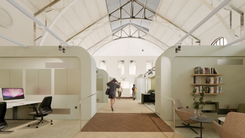 Design for the interior of Wiltshire Building