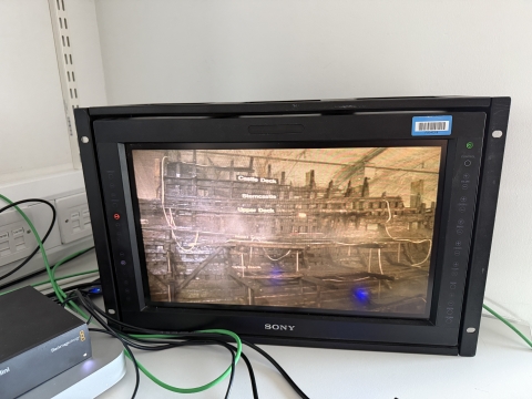  Footage of the Mary Rose being digitised