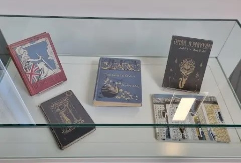Rare books display